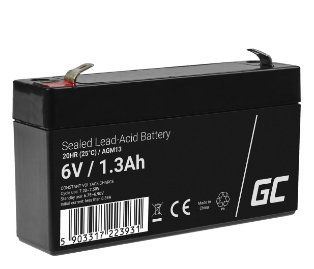 Green Cell Akumulator AGM VRLA  6V 1.3Ah - 547926 - zdjęcie